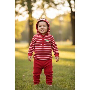LITTLE ME My First Christmas Baby Bodysuit & Joggers Set 12-months